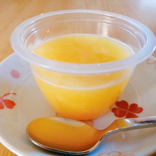 オレンジジュースとマンダリンで☆オレンジ寒天ゼリー